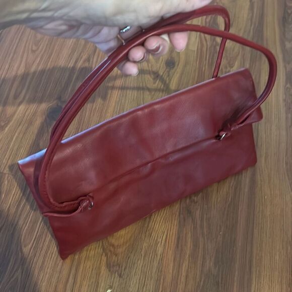 Gianni Chiarini made in Italy red leather small handbag initials b.r - Picture 2 of 6